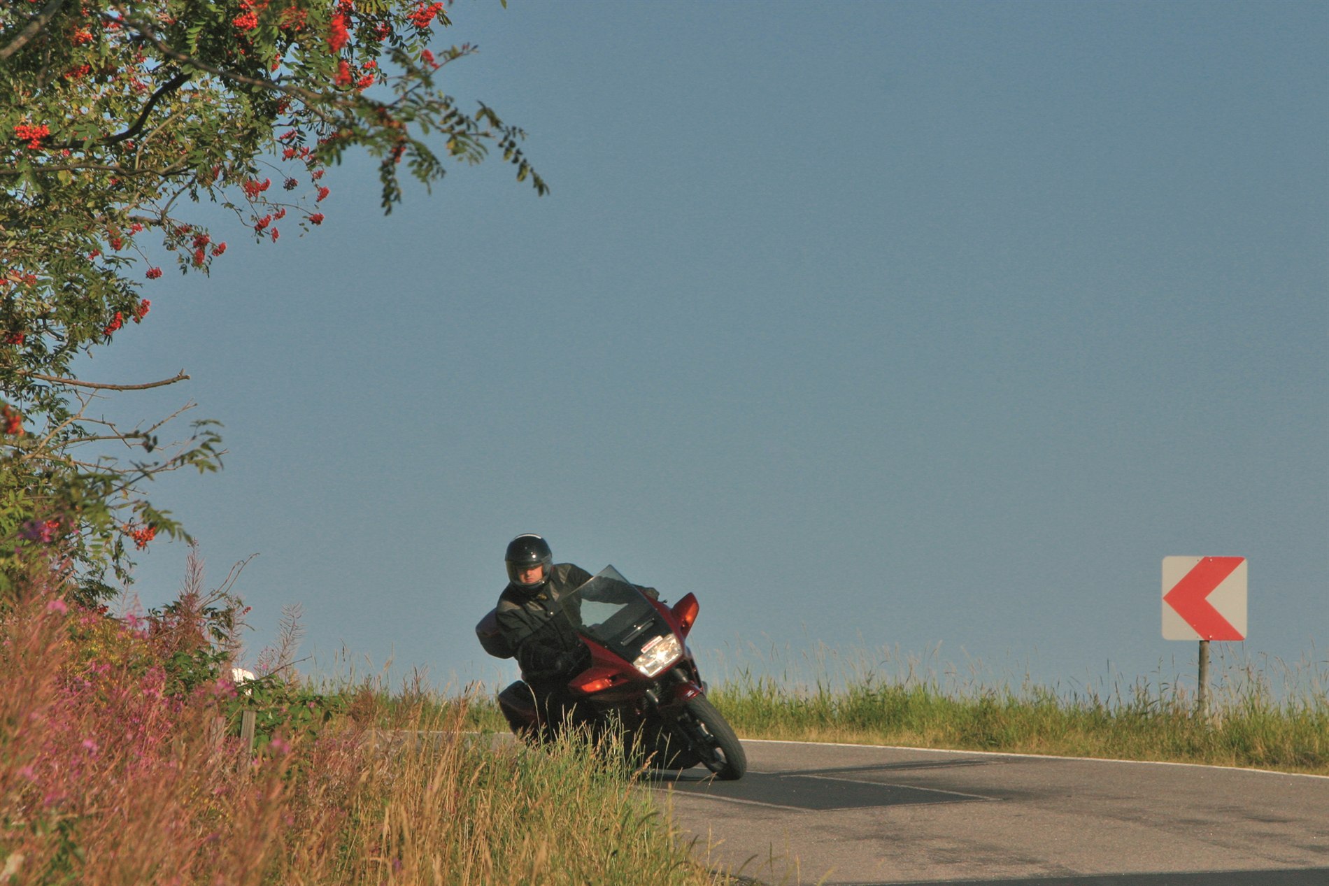 Motorrad fahren im Erzgebirge
